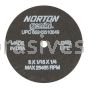 Norton 3 x 1/16 x 1/4/Gemini Long Life/D Sides Reinforced/Type 01 Straight Wheels