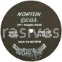 Norton 4 x 1/8 x 1/4 Gemini Free Cut D Sides Reinforced Type 01 Straight Wheels