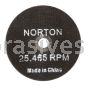 Norton 3 x 1/16 x 3/8 Gemini D Sides Reinforced Type 01 Straight Wheels
