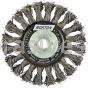 Norton 4-1/2x.020x5/8-11/Carbon Steel/*Bulk Packed/Full Cable Twist Knot Wire Wheel Brushes For Steel