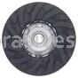 Norton 66254487375 7" Medium Rubber Air-Cooled No-Nose Back-up Pads