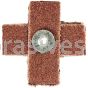Norton 66261132231 1 x 1 x 3/8 80 Grit Metal R265 A/O Cross Pads