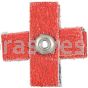 Norton 66261132249 2 x 2 x 3/4 60 Grit R326 A/O Blend Cross Pads