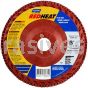 Norton 6 x 7/8 120 Norton Red Heat Quick Trim Type 27 - Plastic R983 Norton Flap Discs