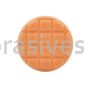 Norton 66623391319 3.5" Orange CCS Waffle Foam Single-Sided Cutting Pad