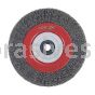 Norton 8 x .014 X 1/2-2 AH Crimped Medium Face Wire Wheel Brush Carbon Bristles 0.014" Wire