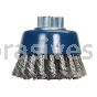 Norton 2-3/4 X .020 X 5/8-11 /Stainless Steel//Knotted Wire Cup Brushes - For Stainless Steel