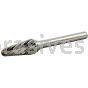Norton 69957308030 SL4 Cone 1/2 x 1-3/16 x 3 Double Cut Burrs