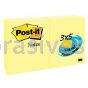 Post-it&trade; Notes 655-24VAD 3 in x 5 in Canary Yellow 3M 7010293052
