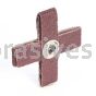 3M™ 7100094563 2 x 2 x 1/2 80 Grit X-wt 341D Cross Pad