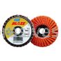 Norton 77696090164 3" 120 Grit Blaze R980P TS Ceramic Alumina Mini Flap Discs