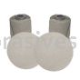 6" PSA Sanding Disc Roll 100 Grit No Hole White S/C noload