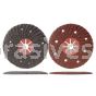 5x7/8 36 Grit Aluminum Oxide Semi-Flex Disc with Red Fiber Backing Type 29