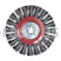Norton 5 x .020 x 5/8-11/Carbon Steel//Full Cable Twist Knot Wire Wheel Brushes - For Steel
