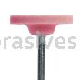 W-215, 1x1/8x1/4"sk, Mounted Point, Vitrified, PA/O
