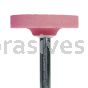 W-235, 1-1/2x3/8x1/4"sk, Mounted Stone, Vitrified, PA/O