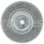 Weiler 01085 6" Narrow Face Crimped Wire Wheel Short Trim .006" Steel Fill 5/8"-1/2" Arbor Hole