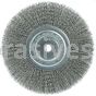 Weiler 01175 8" Narrow Face Crimped Wire Wheel .014" Steel Fill 5/8" Arbor Hole