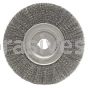 Weiler 01259 10" Narrow Face Crimped Wire Wheel .014" Steel Fill 1-1/4" Arbor Hole