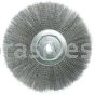Weiler 01339 15" Narrow Face Crimped Wire Wheel .0118" Steel Fill 1-1/4" Arbor Hole