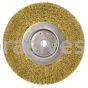 Weiler 01475 6" Narrow Face Crimped Wire Wheel .0118" Brass Fill 5/8"-1/2" Arbor Hole