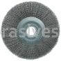 Weiler 03220 12" Wide Face Crimped Wire Wheel .0118" Steel Fill 2" Arbor Hole