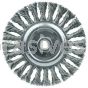 Weiler 08106 6" Standard Twist Knot Wire Wheel .023" Steel Fill 5/8"-11 UNC Nut