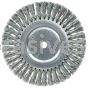 Weiler 08145 8" Standard Twist Knot Wire Wheel .016" Steel Fill 5/8" Arbor Hole