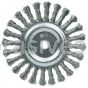 Weiler 08565V 6" Cable Twist Knot Wire Wheel .023" Steel Fill 5/8"-1/2" Arbor Hole Vending Ready