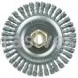 Weiler 08756V Roughneck Jr. 5" Root Pass Weld Cleaning Brush .020" Steel Wire Fill 5/8"-11 UNC Nut Vending Read