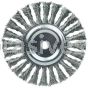 Weiler 08775 Roughneck Jr. 6" Filler Pass Weld Cleaning Brush .023" Steel Wire Fill 5/8"-1/2" Arbor Hole