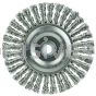 Weiler 08954 Mini Roughneck 4" Stringer Bead Wire Wheel .020" Stainless Steel Wire Fill 1/2"-3/8" Arbor Hole