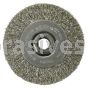 Weiler 13085 4" Narrow Face Crimped Wire Wheel .014" Stainless Steel Fill 5/8"-11 UNC Nut