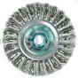 Weiler 13109 Standard Twist Knot Wire Wheel 4" .014" Stainless Steel Fill M14 x 2.0 Nut