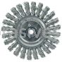 Weiler 13261 Cable Twist Knot Wire Wheel 4" .020" Steel Fill M10x1.25 Nut