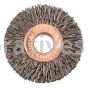 Weiler 15762 1-1/2" Small Diameter Crimped Wire Wheel .014" Steel Fill 3/8" Arbor Hole