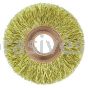 Weiler 29086 2" Small Diameter Crimped Wire Wheel .0118" Brass Fill 1/2" Arbor Hole