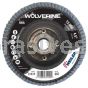 Weiler 31410 4-1/2" Wolverine Abrasive Flap Disc Flat Type 27 Phenolic Backing 80 Z 5/8"-11 UNC Nut