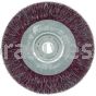 Weiler 35084 4" Polyflex Encapsulated Narrow Face Crimped Wire Wheel .009" Steel Fill 1/2"-3/8" Arbor Hole
