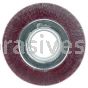 Weiler 35160 6" Polyflex Encapsulated Wide Face Crimped Wire Wheel .0118" Steel Fill 2" Arbor Hole