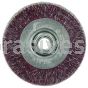 Weiler 35416 4" Polyflex Narrow Face Crimped Wire Wheel Encapsulated .014" Steel Fill 5/8"-11 UNC Nut