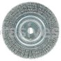 Weiler 36203 Wolverine 6" Crimped Wire Wheel .014" Steel Fill Medium Face 5/8"-1/2" Arbor Hole