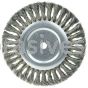 Weiler 36228 Wolverine 8" Knot Wire Wheel Standard Twist .014" Steel Fill 5/8" Arbor Hole