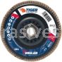 Weiler 50121 4-1/2" Tiger Ceramic Abrasive Flap Disc