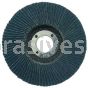 Weiler 50804V 4-1/2" Big Cat Abrasive Flap Disc Flat Type 27 Phenolic Backing 60 Z 7/8" Arbor Hole Vending Ready