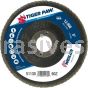 Weiler 51130 5" Tiger Paw Abrasive Flap Disc Conical Type 29 Phenolic Backing 60 Z 7/8" Arbor Hole