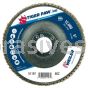 Weiler 51197 5" Tiger Paw Super High Density Flap Disc Flat Type 27 Phenolic Backing 80 Z 7/8" Arbor Hole