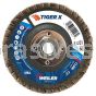 Weiler 51227 4-1/2" Tiger X Flap Disc Flat Type 27 Phenolic Backing 60 Z 5/8-11" Arbor Hole