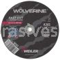 Weiler 56167 4" x 1/8" Wolverine Type 1 Cut-Off Wheel A36S 1/4" AH