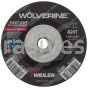 Weiler 56385 4-1/2" x 3/32" Wolverine Type 27 Cutting Wheel A24T 5/8"-11 Nut